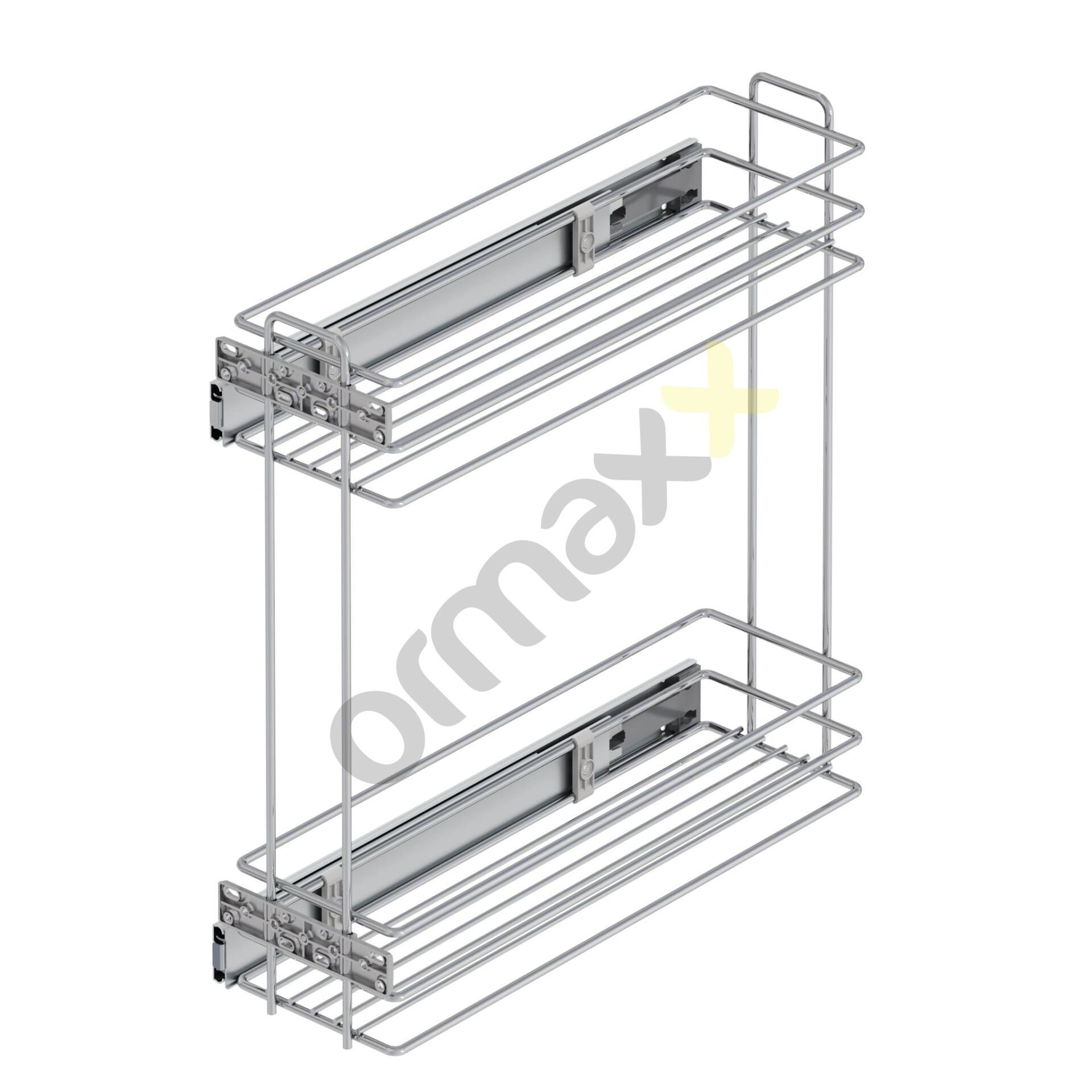 Starax S-2213-C Yandan Teleskopik Raylı Deterjanlık Krom Modül:20 Cm {E:15,3 D:47 Y:47 Cm}
