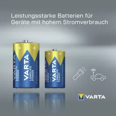 Varta Süperlife Çinko Büyük Pil 6342 (2'li Paket) 556540 ×12 Adet