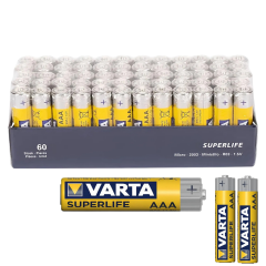 Varta Süperlife Çinko İnce Pil 1,5 V 5586 (2'li Paket) 745593 ×30 Adet
