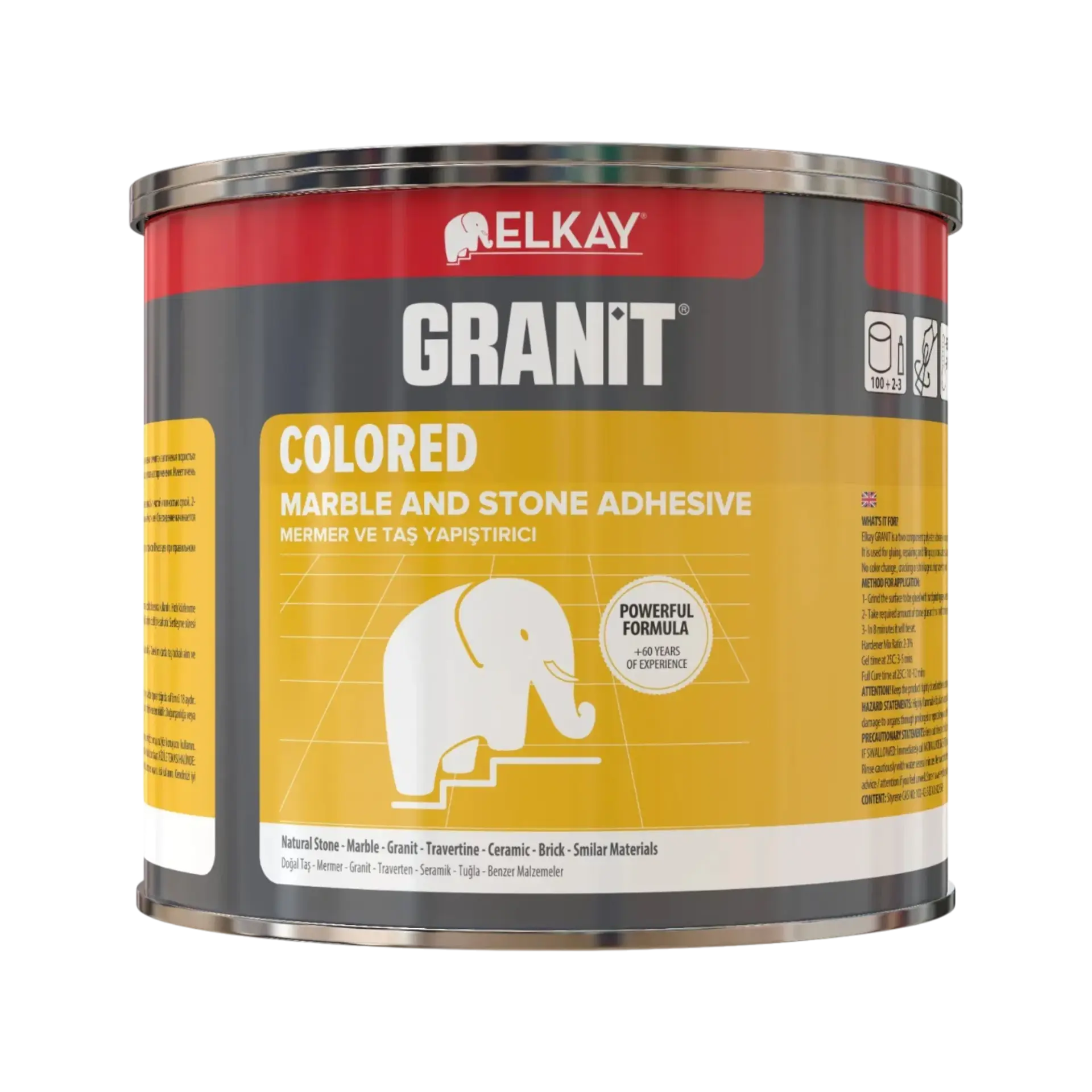 Elkay EB25 Grani̇t Mermer Yapıştırıcı Bej 250 gr 24'lü Koli