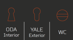 Zavinna Z4003 Kare Rozetli Oda Kapı Kolu İnox