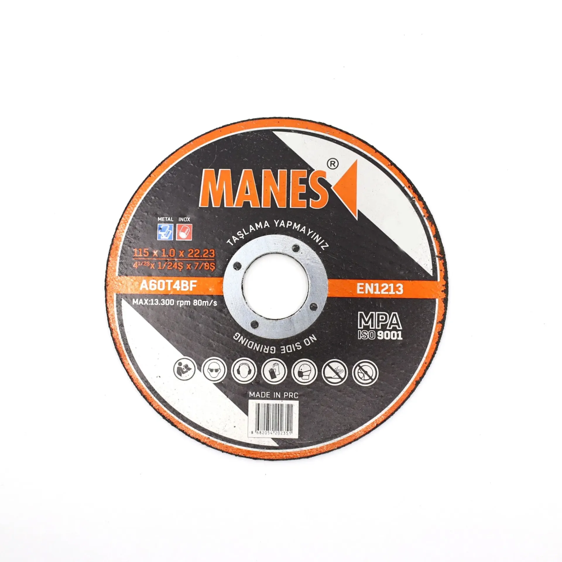 Manes  İnox Kesici Taş 115x1.0x22 mm 25’li Paket