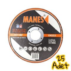 Manes  İnox Kesici Taş 115x1.0x22 mm 25'li Paket