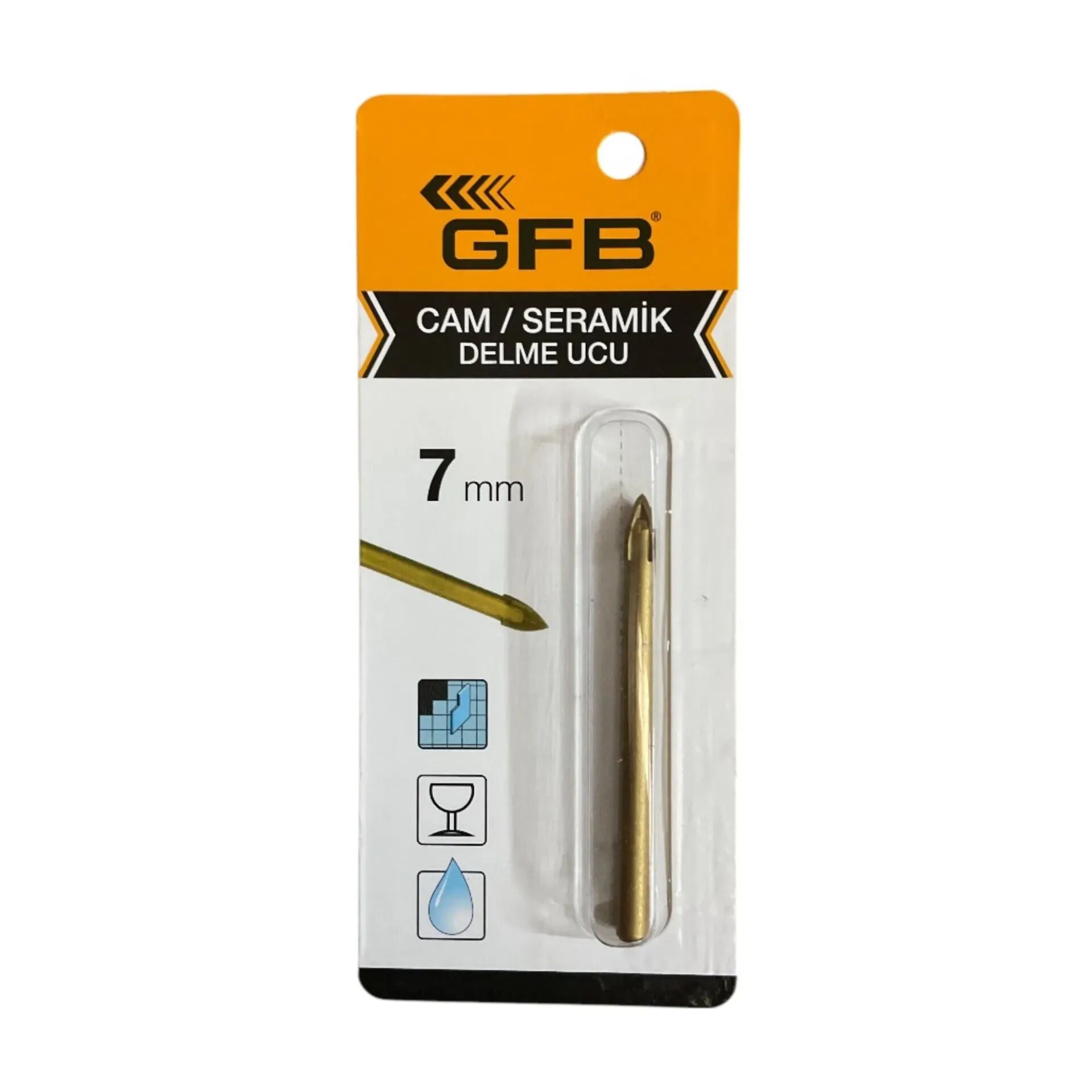 Gfb 4603 Cam-Seramik Delme Matkap Ucu Ø:7 mm 5'li Paket