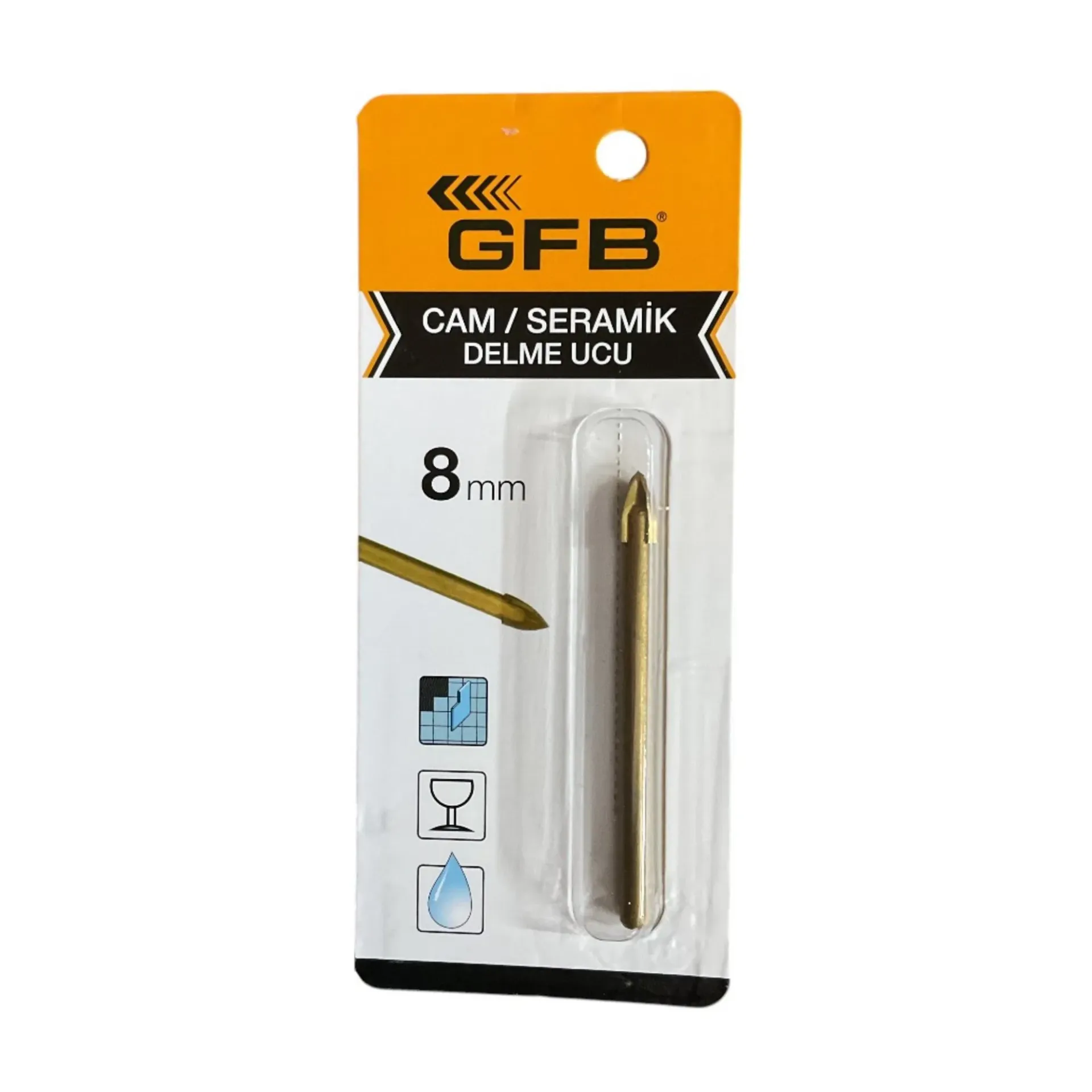 Gfb 4604 Cam-Seramik Delme Matkap Ucu Ø:8 mm ×5 Adet