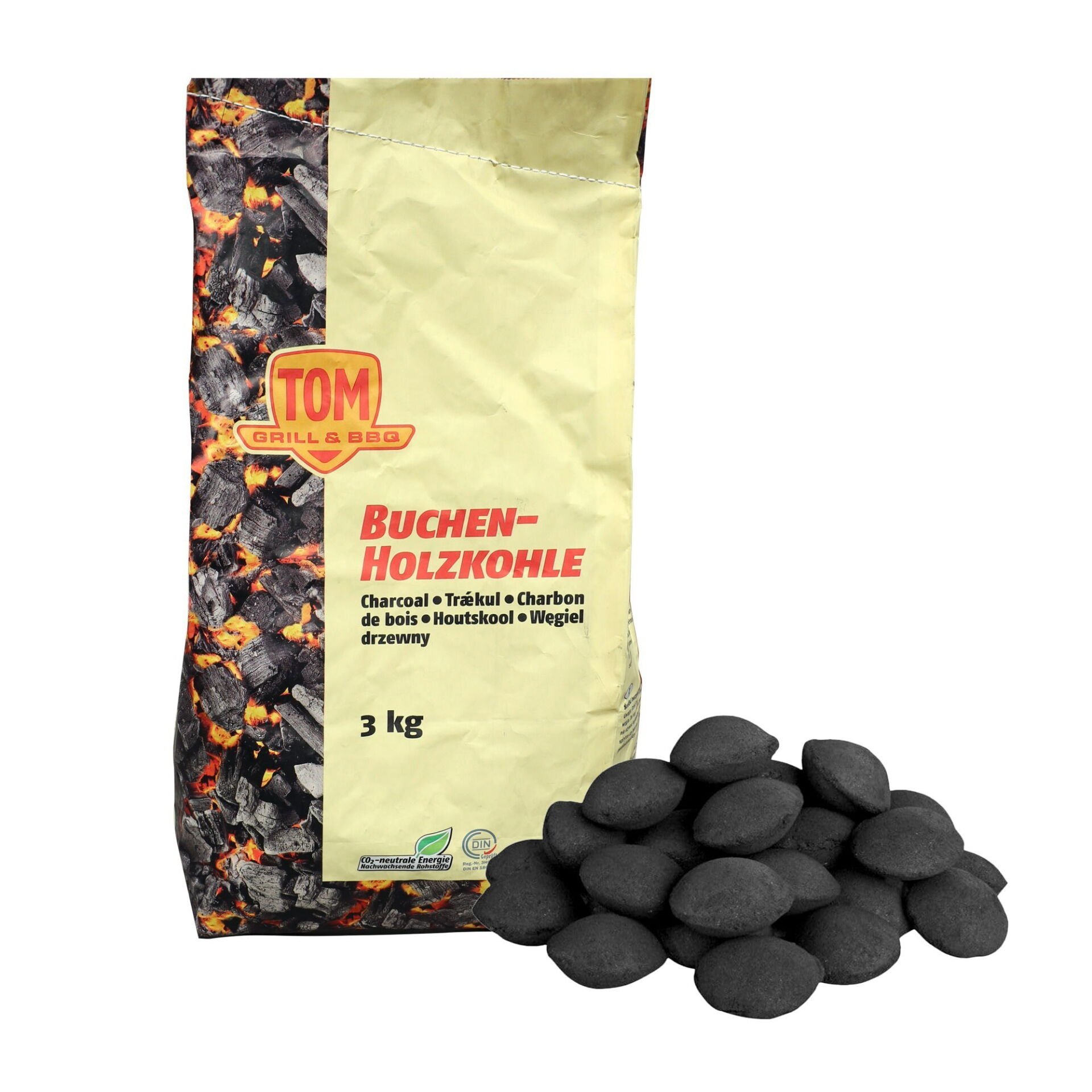 Buchen Mangal Kömürü Briket Sıkma 3 Kg
