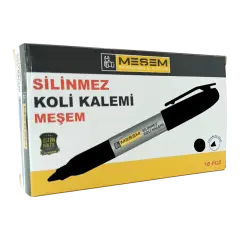 Meşem Koli Kalemi Siyah - 10'lu Paket