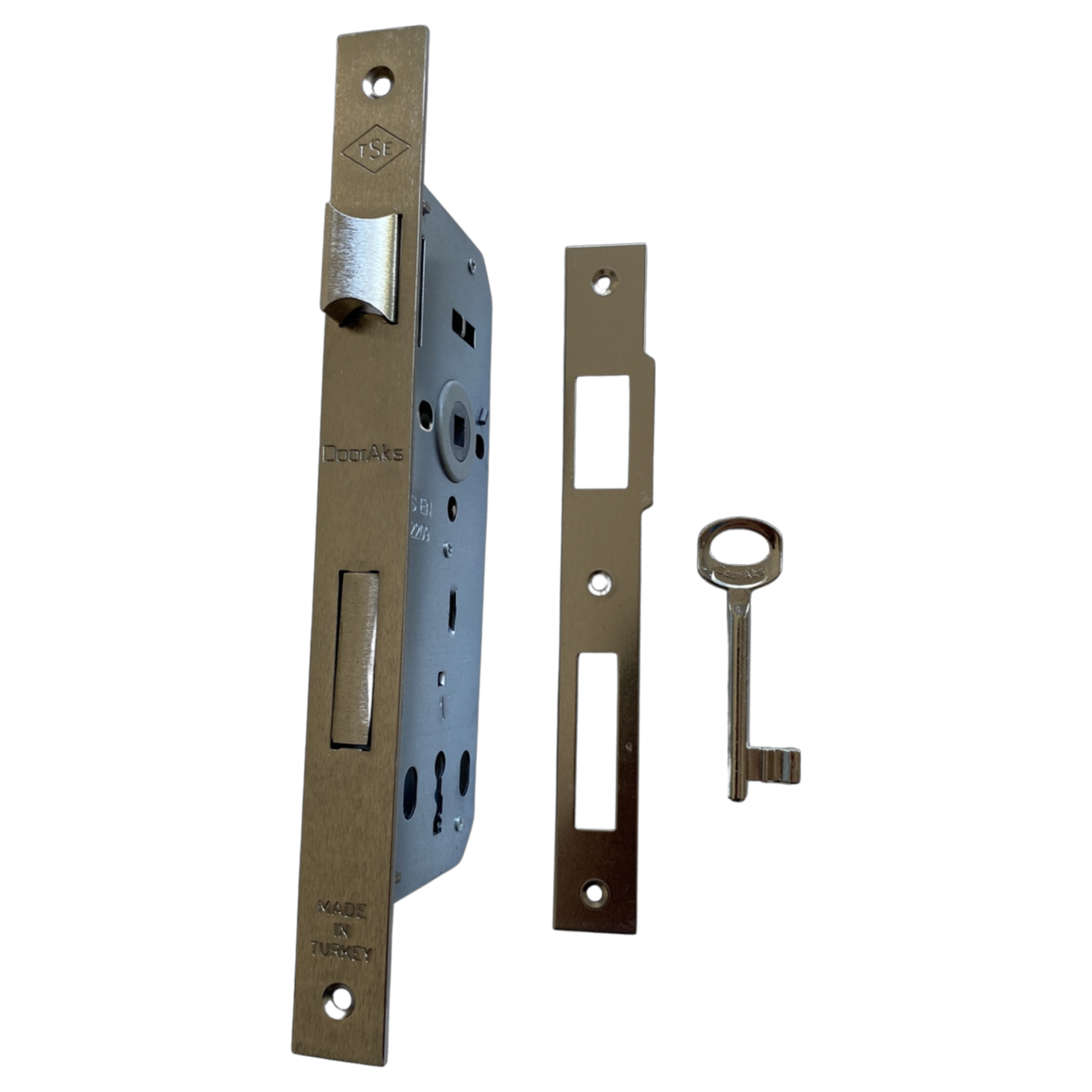 Dooraks 111E Oda Kilidi 40 mm Nikel Ayna:Düz 23 mm