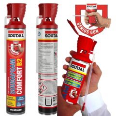 Soudal Comfort Poliüretan Köpük 750 ml ×12 Adet