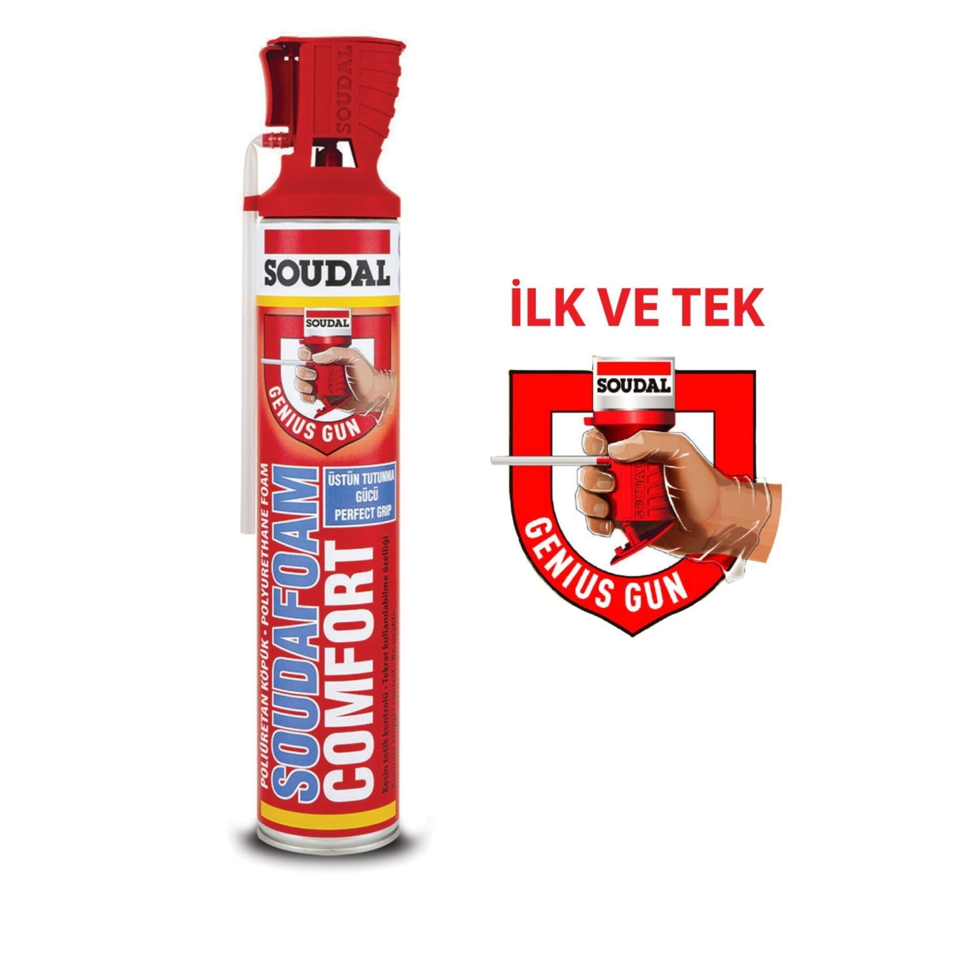 Soudal Comfort Poliüretan Köpük 750 ml ×12 Adet