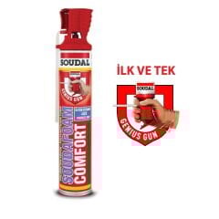Soudal Comfort Poliüretan Köpük 750 ml ×12 Adet