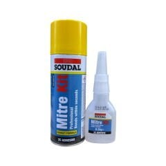 Soudal Mitre Kit 2C Hızlı Yapıştırıcı 200 ml+50 gr