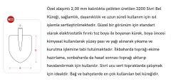Yapar 3200 Bel Küreği Sivri - 5'li Paket
