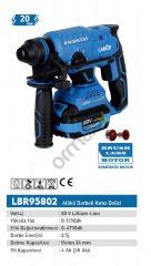 Labor Akülü Darbeli Kırıcı-Delici 20 V 4,0 Ah Çift Akülü Kömürsüz Motor LBR95802