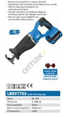 Labor Akülü Tilki Kuyruğu Testere 20 V 4,0 Ah Kömürsüz Motor LBR97703