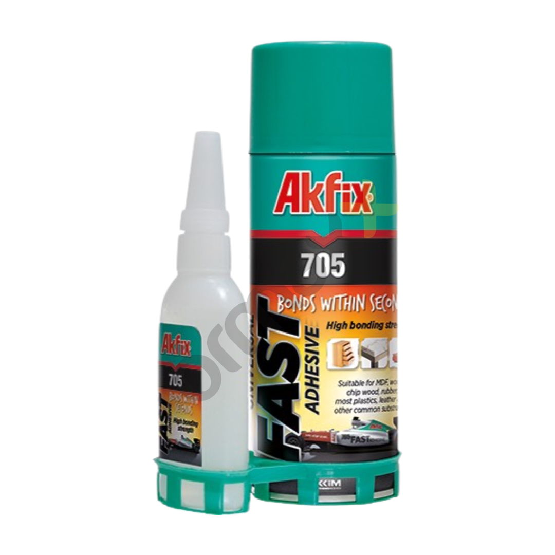 Akfix 705 Hızlı Yapıştırıcı Sprey:400 Ml Jel:100 Gr GA065