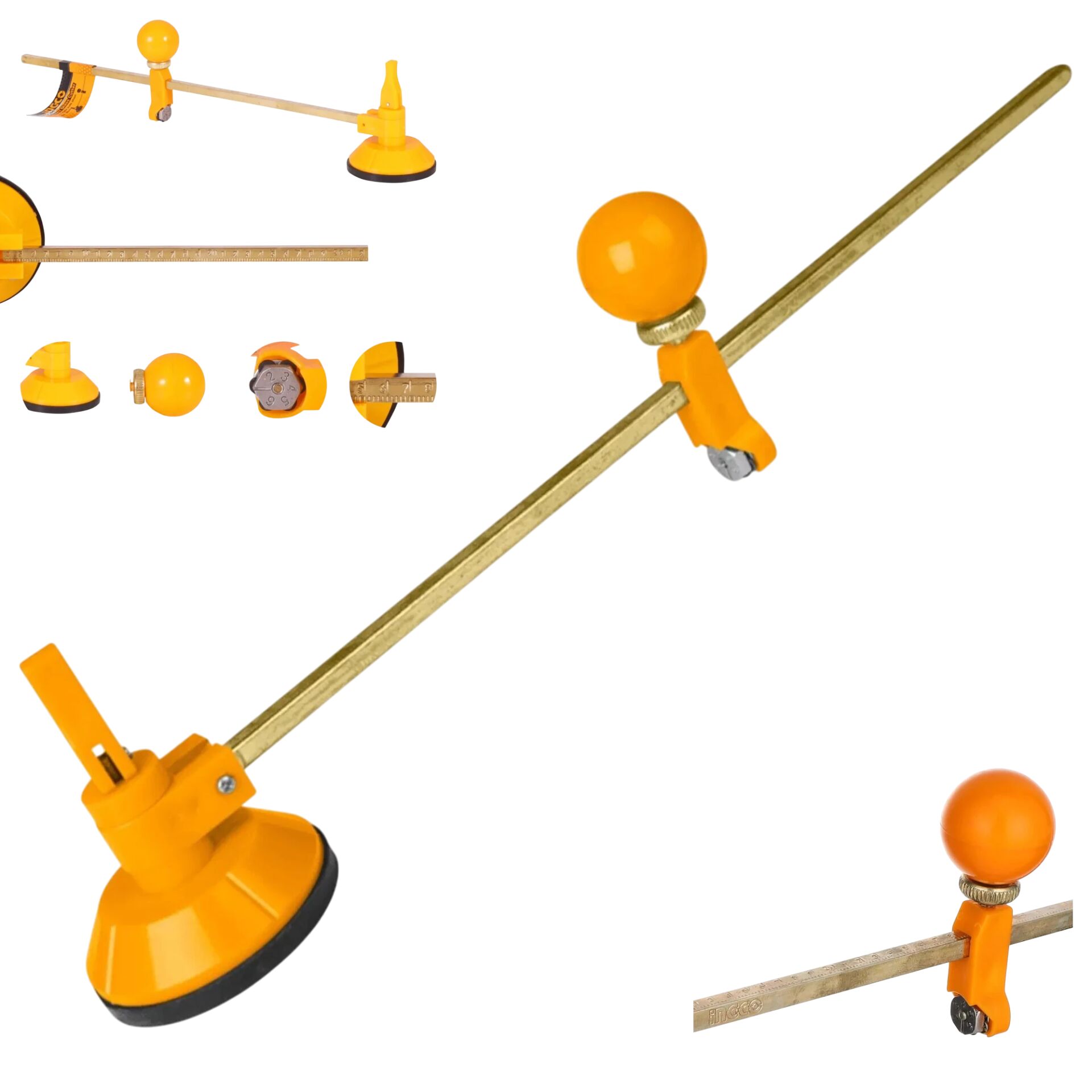 İngco HGCT16001 Cam Kesme Vantuzlu Ayarlı