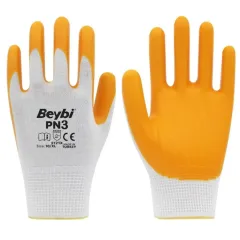 Beybi PN3 Naylon Nitril Eldiven Sarı - 288'li Koli
