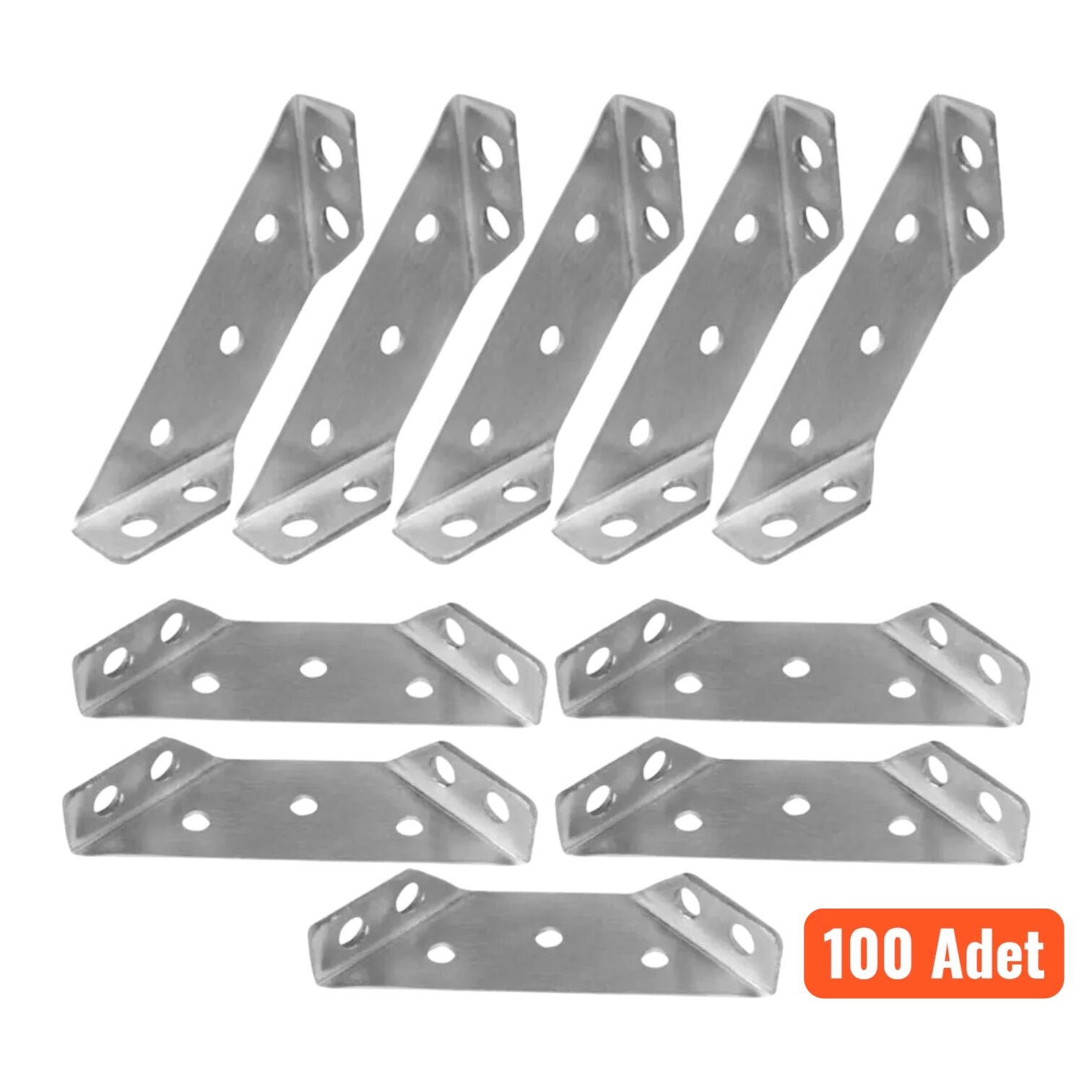 Çok Amaçlı Köşe Bağlantı Demiri Küçük 100'lü Paket