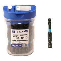 İlka İmpact Bits Vidalama Ucu PZ 2*50 mm 25'li Paket