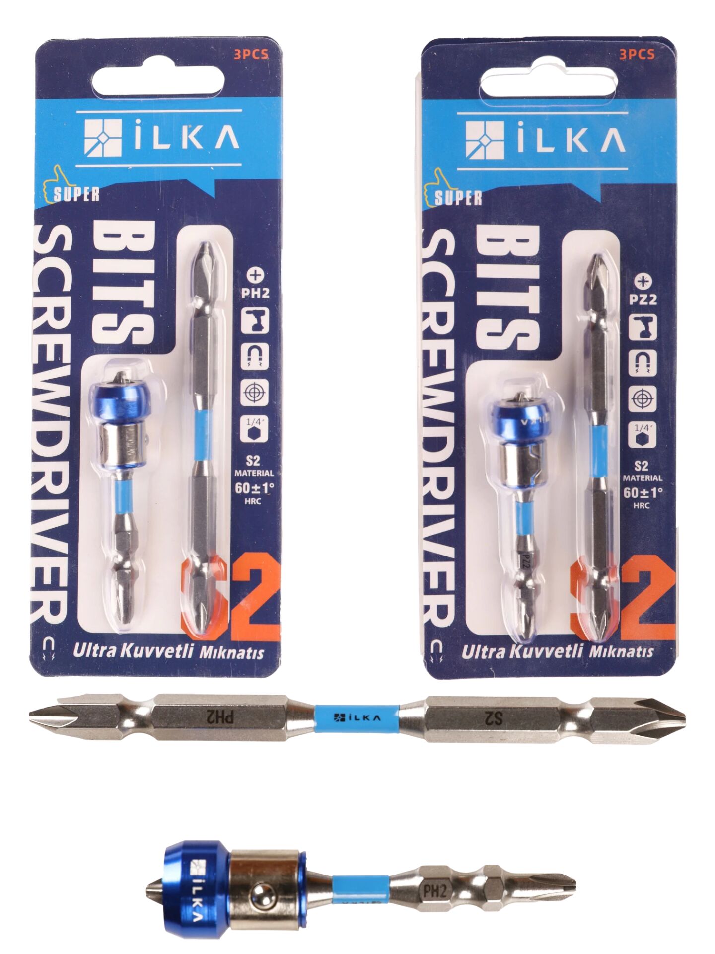 İlka Özel Bits Vidalama Uç Seti PZ 2*90 mm