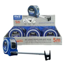 Ayz Muhafazalı Şerit Metre 5 mt x 25 mm - 9'lu Paket