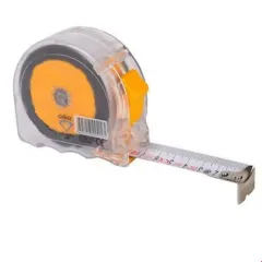 Hassan Şeffaf Şerit Metre 5 mt x 19 mm Kod:407 - 12'li Paket