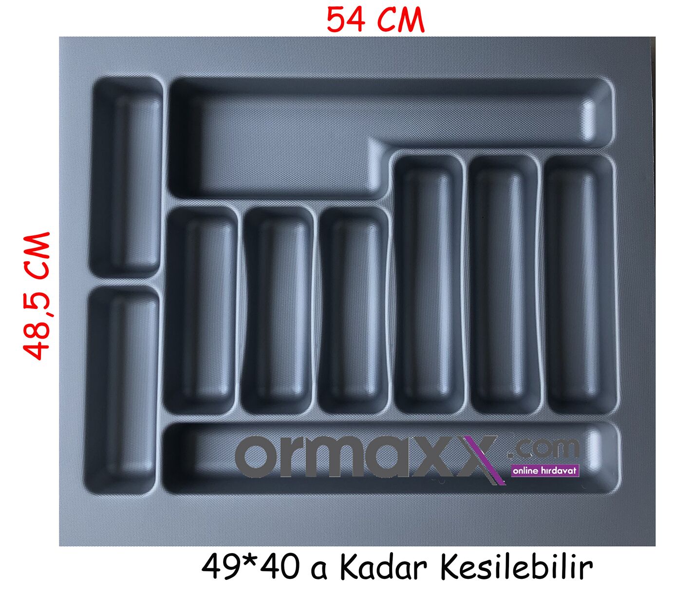 Kaşıklık Gri Desenli 55*49 Cm {En:49 Derinlik:40 Kesilebilir} 15'li Koli