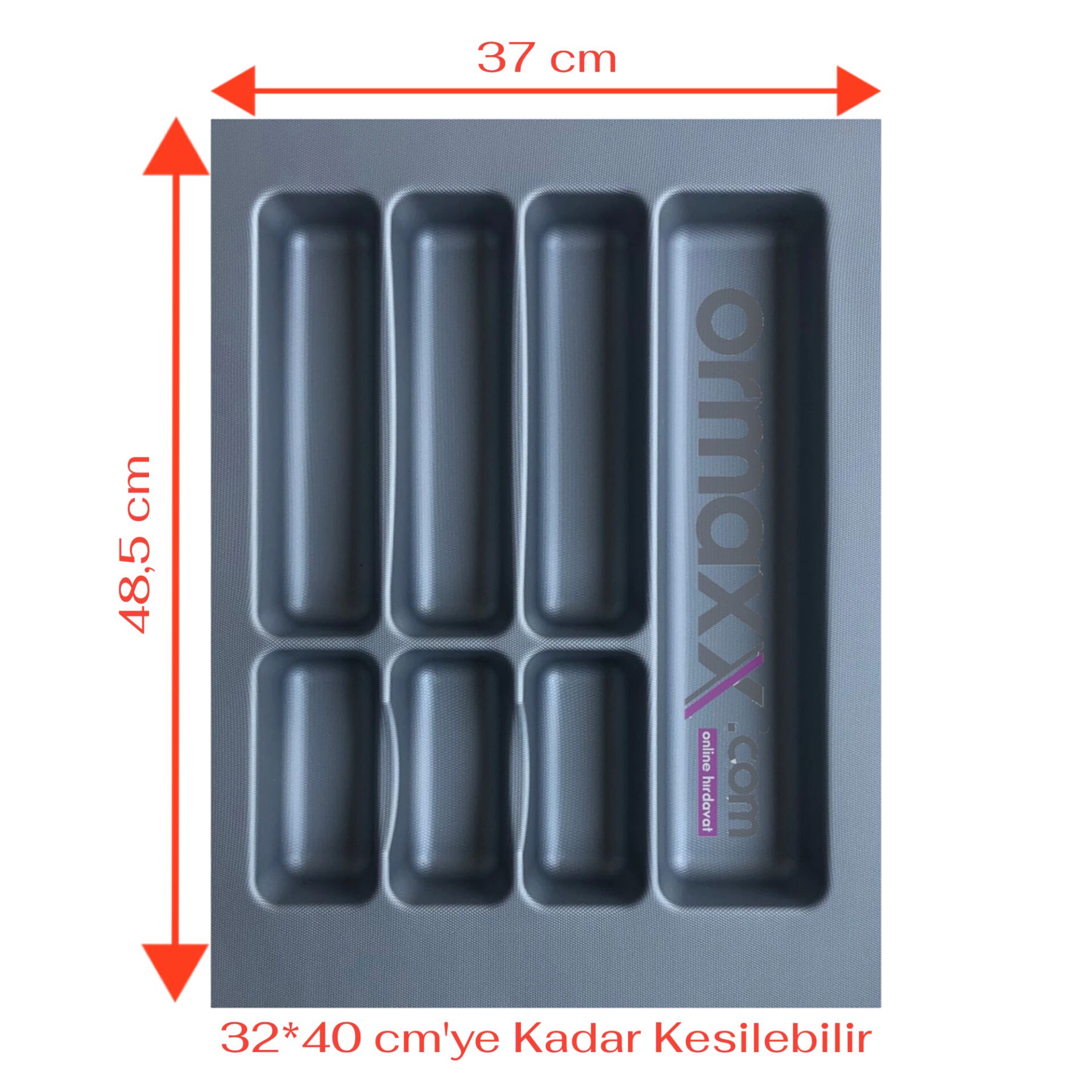 Kaşıklık Gri Desenli 37*49 Cm {En:32 Derinlik:40 Kesilebilir} 15'li Koli