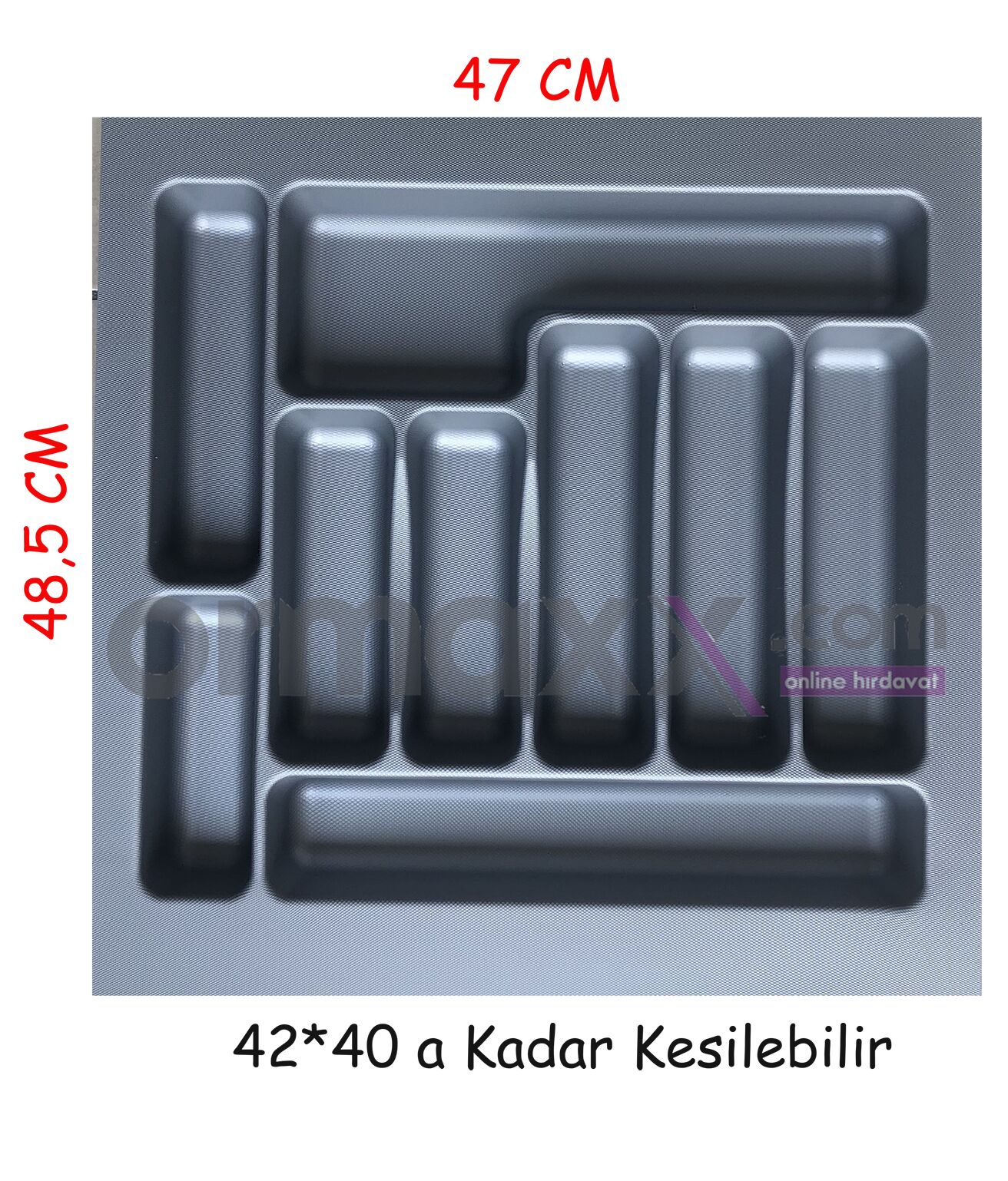 Kaşıklık Gri Desenli 47*49 Cm {En:42 Derinlik:40 Kesilebilir} 15'li Koli