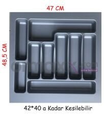 Kaşıklık Gri Desenli 47*49 Cm {En:42 Derinlik:40 Kesilebilir} 15'li Koli