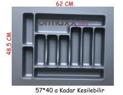 Kaşıklık Gri Desenli 62*49 Cm {En:57 Derinlik:40 Kesilebilir} 15'li Koli