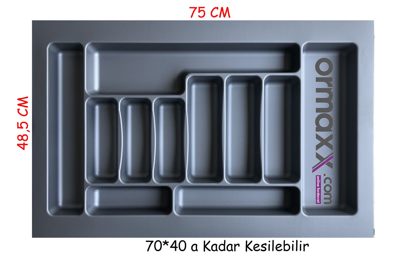 Kaşıklık Gri Desenli 75*49 Cm {En:70 Derinlik:40 Kesilebilir} 15'li Koli