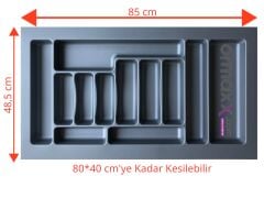 Kaşıklık Gri Desenli 85*49 Cm {En:80 Derinlik:40 Kesilebilir} 15'li Koli