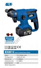 Labor BX-8012 Akülü Darbeli Kırıcı-Delici 18 V 4,0 Ah Çift Akülü Kömürsüz Motor