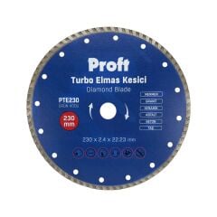 Proft Turbo Mermer-Granit-Seramik-Asfalt-Beton Kesici 230*2,4*22 mm 5'li Paket