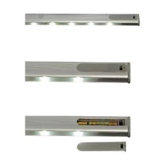 40 Modül Pilli Sensörlü Işıklı Gardırop Askı Borusu Mat Eloksal Oval Ø:16*30 mm