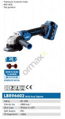 Labor Akülü Avuç Taşlama 115 mm 20 V 4,0 Ah Kömürsüz Motor LBR96602