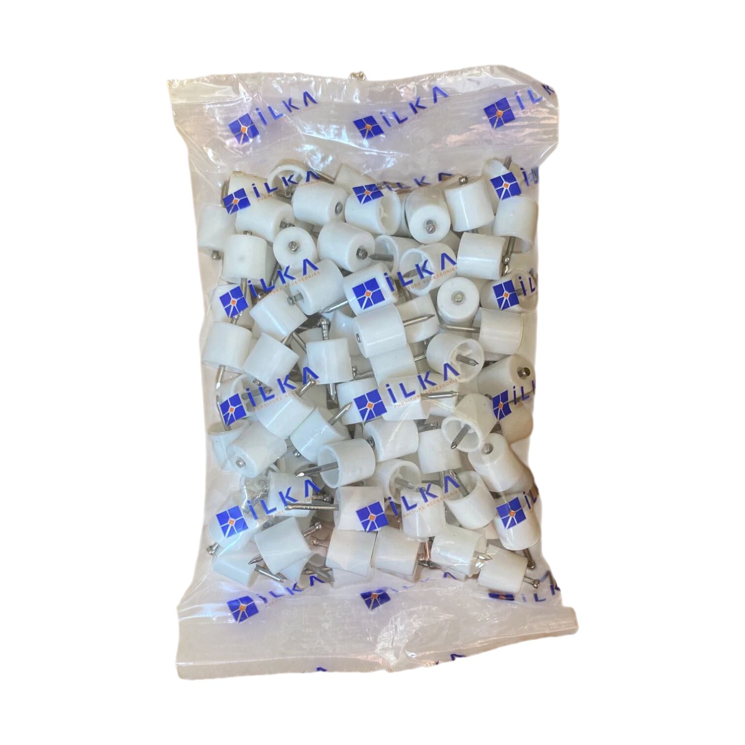 Çivili Raf Pimi Lüks Beyaz 100'lü Paket