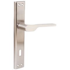 Gökçe Aynalı Oda Kapı Kolu Nikel Saten