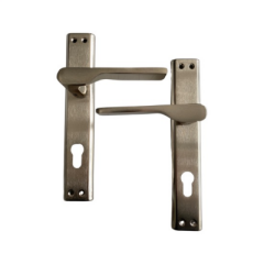 Gökçe Aynalı Yale Kapı Kolu Nikel Saten