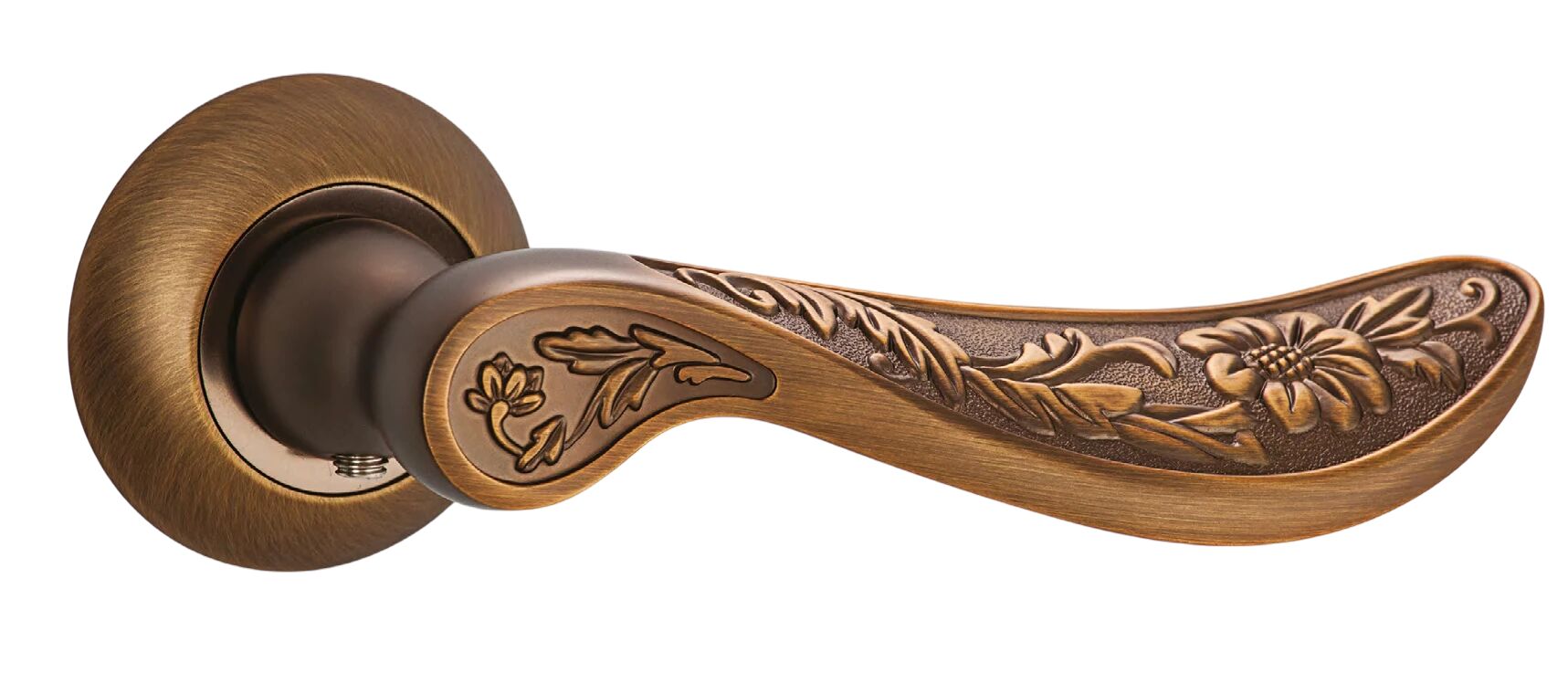 Elmas Rozetli Wc Kapı Kolu Antik