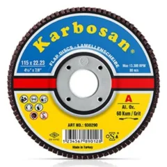 Karbosan Flap Disk Zımpara Ø:180x22 mm A0 Kırmızı - 10'lu Paket