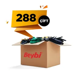 Beybi KN2 Nitril Eldiven Sarı - 288'li Koli