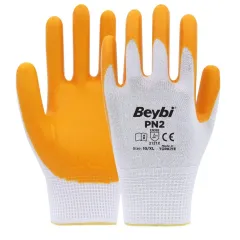 Beybi PN2 Naylon Nitril Eldiven Sarı - 504'lü Koli