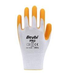Beybi PN2 Naylon Nitril Eldiven Sarı - 504'lü Koli