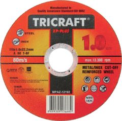 Meşem Tricraft İnox Kesici Taş 115x1.0x22 mm 25’li Paket