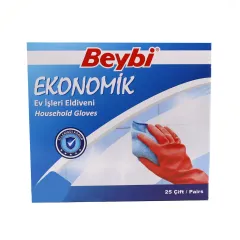 Beybi Eko Lastik Eldiven - 25'li Paket