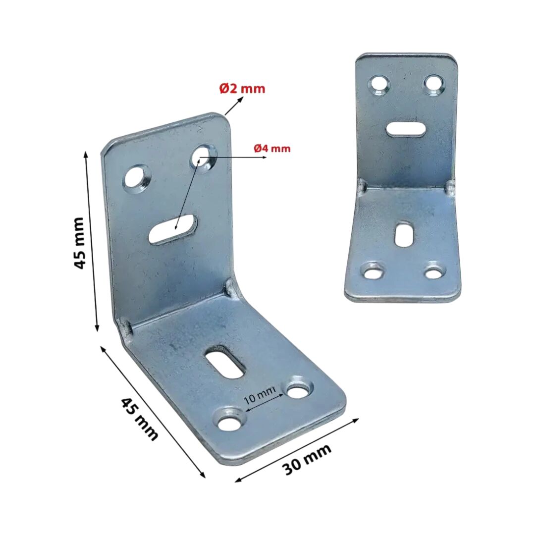 Metal L Gönye 30*45*45 mm K:2 mm