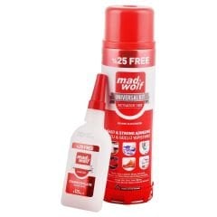 Madwolf Mega Hızlı Yapıştırıcı Sprey:500 Ml Jel:125 Gr 25'li Koli